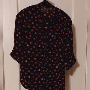 Fortune + Ivy Lips Blouse